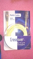   Belkin CAT5e Crossover Patch Cable RJ45 Connectors 7 ft. Yellow  NOS picture