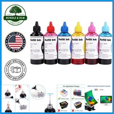 Refill Ink Kit for Multiple Printer Models, Black Cyan Magenta Yellow 6 Colors picture