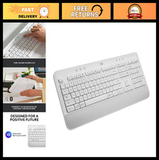 Comfort Wireless Keyboard with Wrist Rest, Bluetooth & USB Receiver, Numpad, Off picture