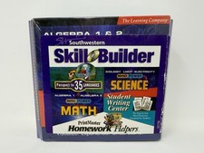 Southwestern PrintMaster Homework Helpers Math/Science Skill Builder CD ROM NEW picture