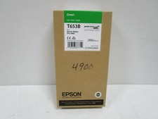 03/2020 GENUINE EPSON T653B GREEN ULTRACHROME HDR INK STYLUS PRO 4900 NEW  picture