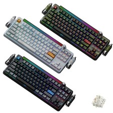KEYSME Lunar 01 Mechanical Keyboard Hot-Swap Bluetooth PBT Keycaps picture