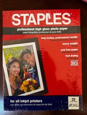 Staples Professional High Gloss Photo Paper - 8.5