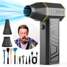 Portable Compressed Air Duster Cleaner Cordless 180000RPM Powerful For Car Home picture