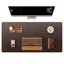YSAGi Genuine Leather Desk Mat, 31.5