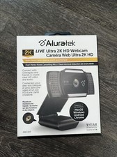 Aluratek 2K HD Webcam with Dual Stereo Noise Cancelling Mics, Auto Focus New picture