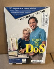 Individual Tutor Learn To Use DOS Big Box Sealed New In Box DOS 6 Floppy Disk picture