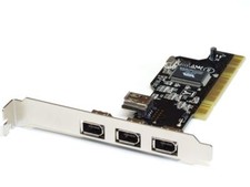 DeLock 3+1 Port Firewire PCI Computer Interface Adapter Card/Card B/N89165 picture
