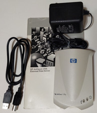 HP JetDirect 175x J6035C Network Print Server w/ Power Supply & Manual picture
