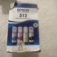 Epson 512 Combo Pack Cyan Magenta Yellow Black Ink Tank Bottles Refillable NEW picture