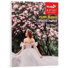 Koala Pearl Glossy Photo Paper 8.5X11 Inches 48LB 30 Sheets Shiny for Inkjet ... picture
