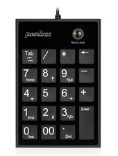 PPD202 Wired 19 Keys Slim Numeric Keypad Big Print Font Silent Numpad Black picture