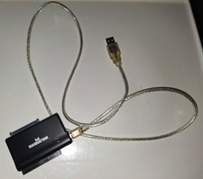 Manhattan Portable USB-A to IDE 40-Pin & SATA Adapter Cable, Black/Silver picture