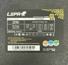 Lepa G Series G750-MAS Switching Power Supply For  Gaming PC 750 Watts picture