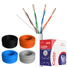 CAT5E Cable 500FT 1000FT UTP Solid Network Ethernet CAT5 23 AWG Wire RJ45 Lan picture
