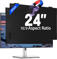 2 Pack 24 Inch Magnetic Computer Privacy Screen Filter for Monitor 16:9 Aspect R picture