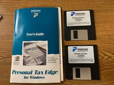 Parsons ® Technology Personal Tax Edge- Windows Disc 1&2--3.5