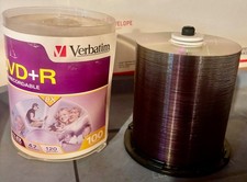 NEW Tower 100 VERBATIM 16X DVD+R Life Series Logo 4.7GB Media Disc Spindle 97175 picture