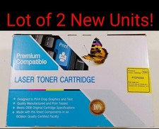 Lot Of 2 Premium Alternative 646A (CF032A) For HP Laserjet Yellow - New Sealed picture