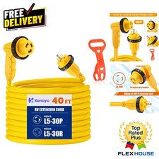 Visible 40ft 30Amp RV Shore Power Cable - Locking, Weather-Resistant Design picture