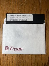 Apple IIe IIc Home Money Minder Accounting Program 5.25” Floppy picture