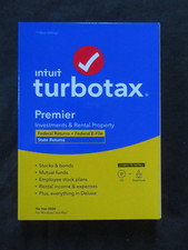 Genuine 2020 Intuit Turbotax Premier Investments Federal State Windows & Mac picture