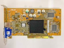 RARE ASUS AGP-8170DDR 64M NVIDIA GEFORCE4 MX440 AGP VGA CARD BLK HEATSINK MXB40  picture