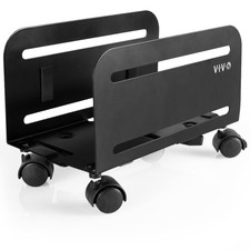 VIVO Computer Mid-Tower Case, CPU Steel Rolling Stand, Adjustable Mobile Cart Ho picture