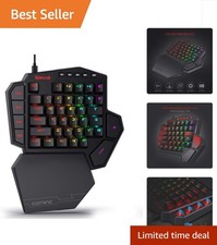 Compact 42-Key K585 Wired RGB Gaming Keypad with Detachable Wrist Rest picture