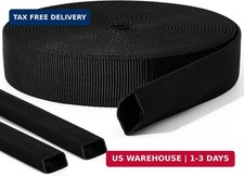 26 ft Nylon Hydraulic Hose Protector Sleeve Tig Torch Cable Cover Black Protecti picture