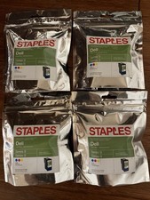 4 Packs Staples Dell Series 9 Color Ink Cartridges Cyan Magenta Yellow  picture