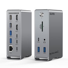 Giissmo Macbook Pro Docking Station 14-In-2 Dual Usb C Docking Station Dual picture