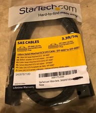 Startech 100cm Serial Attached SCSI SAS Cable SFF-8087 to SFF-8087 3.3' NEW picture