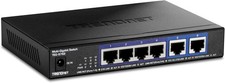 TRENDnet 6-Port 10G Switch 4x 2.5G RJ-45 2x 10G RJ-45 60Gbps TEG-S762 Black picture