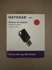 NETGEAR AC600 Dual Band Wireless AC Adapter Model Number A6100 Open Box picture