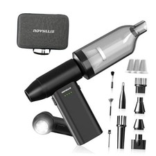 Electric Compressed Air Duster Mini Blower Cordless with Computer Vacuum picture