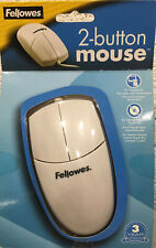 Fellowes 2-Button Mouse - White,  #98920 - New/Sealed picture
