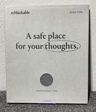 Remarkable 2 Book Folio Cover Magnetic Gray Polymer Weave Remarkable Solutions picture