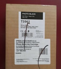 05-2020 Genuine EPSON T5961 Photo Black Ink 350ml for Stylus 7890/7900/9890/9900 picture