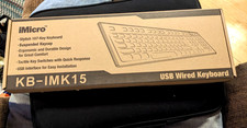 BRAND NEW iMicro KB-IMK15 107-Key Wired USB Keyboard (English) - KB-IMK15 picture