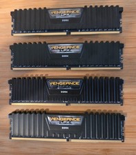 4 (four) VENGENCE LPX DDR 4 32G 3200MHz memory modules picture