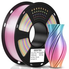 1kg 1.75mm Geeetech 3D Printer PLA Filament Silk PLA Consumables Rainbow Color picture