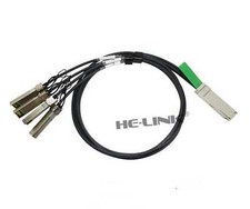 5m 40G-QSFP-4SFP-C-0501 Brocade Compatible 40G QSFP+ to 4x10G SFP+ DAC Cable picture
