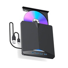 1pc Portable External CD DVD Drive PC Laptop Burner Reader Writer USB 3.0 picture