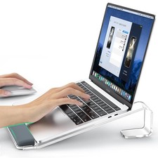 LOXP Acrylic Laptop Stand for Desk, with Wrist Clear picture