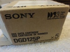 Sony  DGD 125P DDS Data Cartridge 12.0 GB - 5 Pack - New Sealed picture