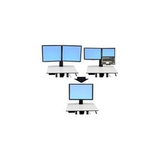 Ergotron WorkFit Conversion Kit: Dual or LCD & Laptop to Single HD (97607) picture