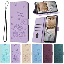 Flip Leather Cat Card Wallet Cover Case For A15 A16 A24 A26 A57 A27 A14 A37 picture