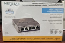 Netgear GS105E 5-Port Smart Managed Plus Gigabyte Ethernet Switch NIB picture