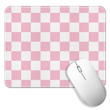 Pink Checkered Mouse Pad Cute Mouse Pads Laptop Computer Mouse Mat | Gingham ... picture